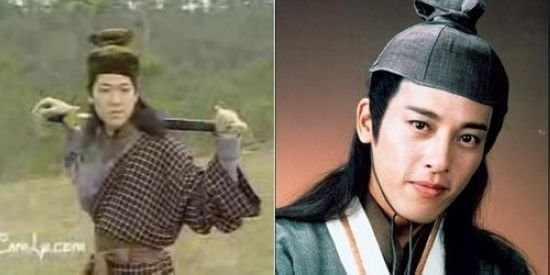 Nhân vật Lệnh Hồ Sung phiên bản Việt (trái) trong một MV của ca sĩ Cẩm Ly.