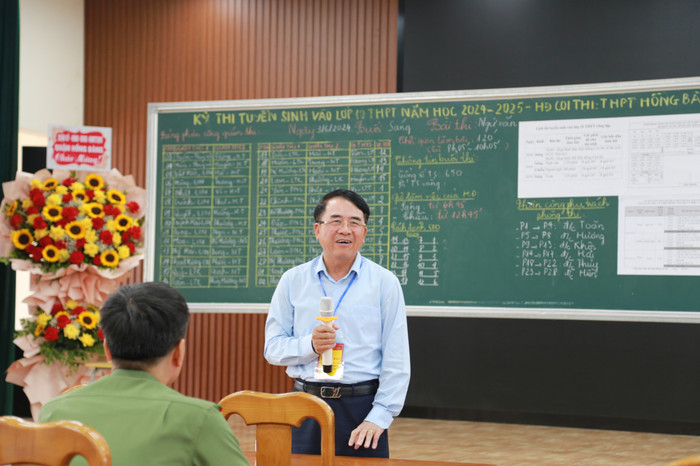 Ông Lê Khắc Nam – Phó chủ tịch Uỷ ban nhân dân thành phố Hải Phòng, Trưởng Ban Chỉ đạo thi thành phố (Ảnh: Lã Tiến) GDVN_hp-thi-vao-10-25.jpg