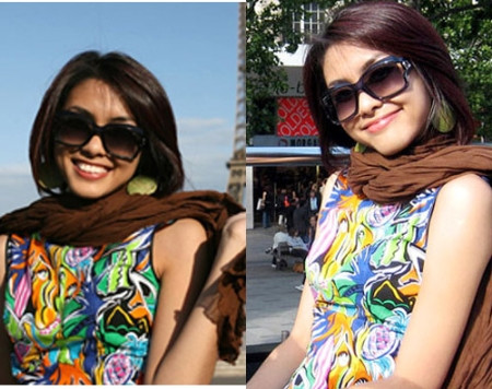 Hà Tăng là một trong số ít các mỹ nhân Việt có gương mặt phù hợp với nhiều kiểu tóc và nhiều mẫu kính khác nhau. Chính điều này giúp nữ diễn viên xinh đẹp có cơ hội biến hóa phong cách đa dạng, phong phú. (Ảnh: tienphong) Xem thêm: Thời trang Tăng Thanh Hà / Bộ sưu tập váy xinh chào hè 2012/ Những điểm xấu "khó đỡ" của Sao Việt.