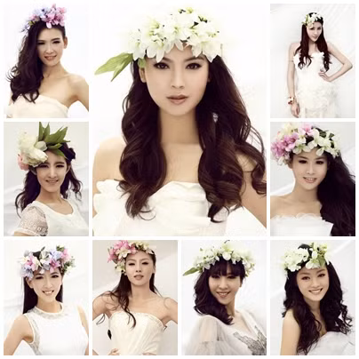 Những gương mặt đẹp nghiêng nước nghiêng thành tại cuộc thi Hoa hậu Trung Quốc 2012.