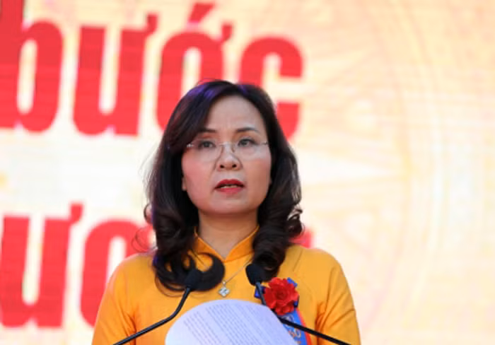 Nhà giáo Trần Thị Hải Yến - Hiệu trưởng Trường Trung học phổ thông Trần Phú (quận Hoàn Kiếm, Hà Nội). Ảnh: NVCC.