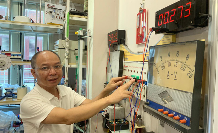 Thầy Mai Văn Túc - Giáo viên Trường Trung học phổ thông Chuyên Khoa học Tự nhiên (Đại học Quốc gia Hà Nội). Ảnh: T.D