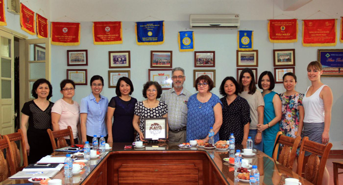 Lễ ký kết hợp tác với Úc. Ảnh: Nhà trường cung cấp.