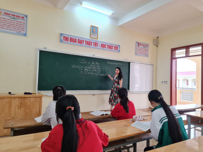 Huyện Thuỷ Nguyên lựa chọn những giáo viên giỏi chuyên môn, tâm huyết với nghề để bồi dưỡng học sinh giỏi (Ảnh: Lã Tiến)