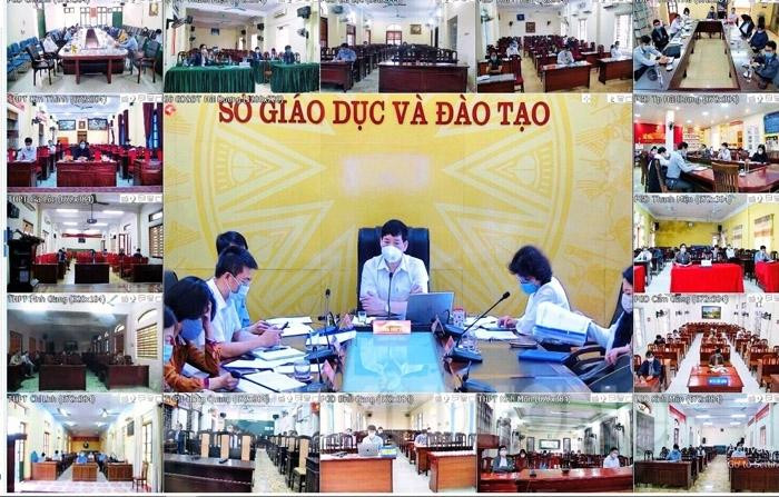 Ngày 23/2, Sở Giáo dục và Đào tạo tổ chức hội nghị trực tuyến yêu cầu các cơ sở giáo dục tiếp tục duy trì dạy học trực tuyến cho đến khi có thông báo mới (Ảnh: CTV) Ngày 23/2, Sở Giáo dục và Đào tạo tổ chức hội nghị trực tuyến yêu cầu các cơ sở giáo dục tiếp tục duy trì dạy học trực tuyến cho đến khi có thông báo mới (Ảnh: CTV)