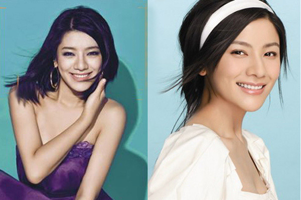 Hồ Khả và Giang Ánh Dung, hai nữ ca sĩ đều có khuôn mặt từa tựa, nhất là sống mũi và nụ cười như hai chị em.