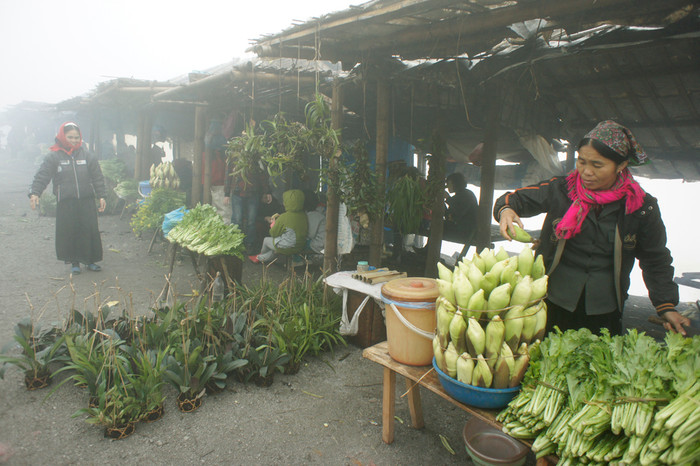 Sản vật vùng cao nguyên Mộc Châu cho du khách làm quà. Ảnh: Tùng Dương.