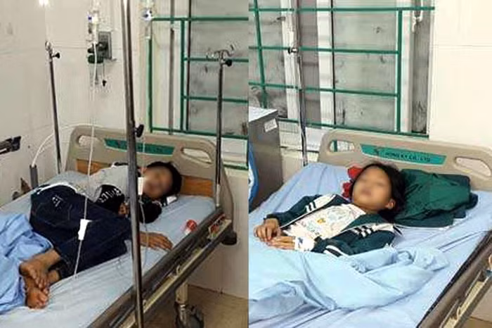 Các cháu học sinh trường Tiểu học Nhã Lộng (Thái Nguyên) phải đi cấp cứu vì nghi bị ngộ độc sữa Fami Kid hôm 15/3/2019. Ảnh: Bệnh viện đa khoa Phú Bình cung cấp. Các cháu học sinh trường Tiểu học Nhã Lộng (Thái Nguyên) phải đi cấp cứu vì nghi bị ngộ độc sữa Fami Kid hôm 15/3/2019. Ảnh: Bệnh viện đa khoa Phú Bình cung cấp.