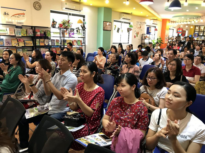 Các phụ huynh học sinh tham dự Hội thảo Giáo dục 2019 tại Trường Tiểu học và Trung học cơ sở Everest. Ảnh: Tùng Dương. Các phụ huynh học sinh tham dự Hội thảo Giáo dục 2019 tại Trường Tiểu học và Trung học cơ sở Everest. Ảnh: Tùng Dương.