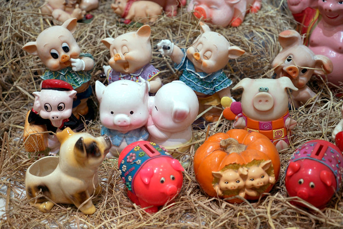 Triển lãm “Con giáp của tôi - Lợn sung túc”. Ảnh: Tùng Dương.