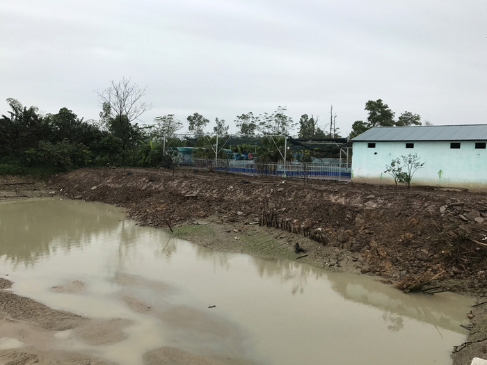 Mặt bằng tại Trung tâm dạy nghề tư thục nhân đạo Minh Tâm đang được mở rộng. Ảnh: Tùng Dương.