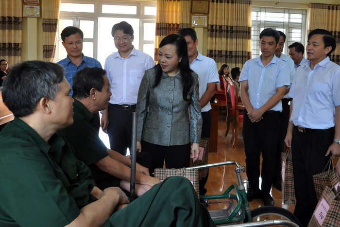 Trong thời gian qua công tác đền ơn đáp nghĩa, tri ân người có công với cách mạng luôn được ngành Y tế quan tâm, chú trọng. Ảnh: YT.