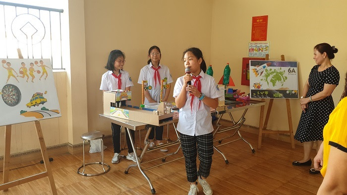 Học sinh nhà trường học tập chương trình tích hợp phương pháp giáo dục STEM. (Ảnh: website nhà trường) Ảnh 4 (1).jpg