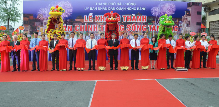 Dự án cải tạo, chỉnh trang sông Tam Bạc trị giá hơn 1.454 tỷ đồng đã được đưa vào sử dụng (Ảnh: Lã Tiến)