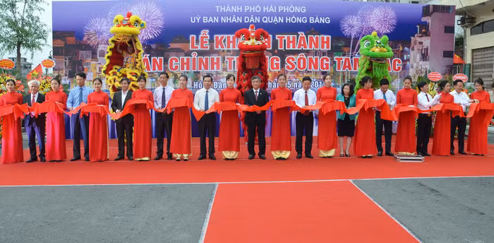 Dự án cải tạo, chỉnh trang sông Tam Bạc trị giá hơn 1.454 tỷ đồng đã được đưa vào sử dụng (Ảnh: Lã Tiến)