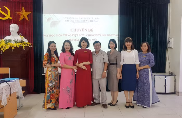 Chuyên đề của Trường tiểu học Võ Thị Sáu được Sở Giáo dục, Phòng Giáo dục và Đào tạo quận Lê Chân đánh giá cao (Ảnh: DT)