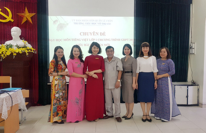 Chuyên đề của Trường tiểu học Võ Thị Sáu được Sở Giáo dục, Phòng Giáo dục và Đào tạo quận Lê Chân đánh giá cao (Ảnh: DT) Chuyên đề của Trường tiểu học Võ Thị Sáu được Sở Giáo dục, Phòng Giáo dục và Đào tạo quận Lê Chân đánh giá cao (Ảnh: DT)