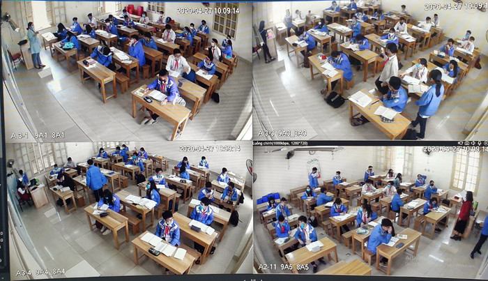 Trường Trung học cơ sở Hồng Bàng thực hiện nhiều biện pháp để bảo đảm giãn cách theo chỉ đạo của cấp trên (Ảnh: LT) Trường Trung học cơ sở Hồng Bàng thực hiện nhiều biện pháp để bảo đảm giãn cách theo chỉ đạo của cấp trên (Ảnh: LT)