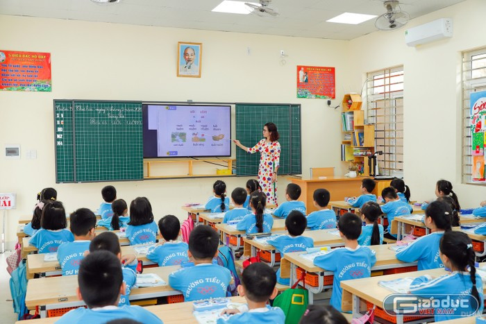 Ngành giáo dục và đào tạo Hải Phòng đang thực hiện chuyển đổi số mạnh mẽ (Ảnh: Lã Tiến) gdvn-th-du-hang-6.jpeg