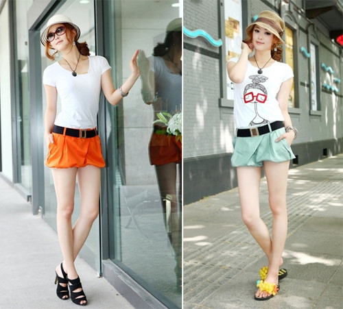 Hè đến, chẳng còn gì tuyệt hơn là thổi bay cơn nóng mùa hè với những style quần sooc cực xinh và cá tính. (Ảnh: X) Xem thêm: Bộ sưu tập những mẫu váy, áo tuyệt xinh cho teen girls hè này.