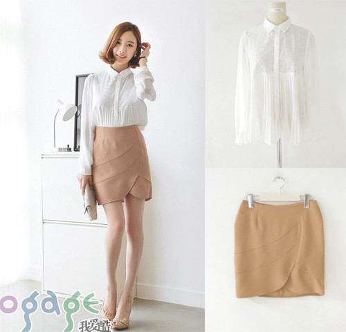 Chân váy màu nude được thiết kế vạt chéo, mang lại cảm giác trẻ trung và quyến rũ hơn cho người mặc. Xem thêm: Diện sơ mi cá tính và cuốn hút như Thanh Hằng. Chân váy màu nude được thiết kế vạt chéo, mang lại cảm giác trẻ trung và quyến rũ hơn cho người mặc. Xem thêm: Diện sơ mi cá tính và cuốn hút như Thanh Hằng.