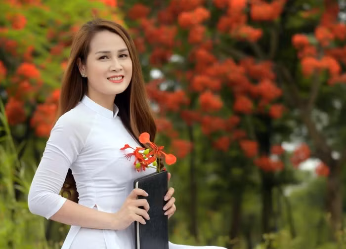 Cô Nguyễn Thị Kiều Trang - Giáo viên Trường Tiểu học Trung Yên (quận Cầu Giấy, Hà Nội) tham gia dự thi “Nhà giáo Hà Nội tâm huyết, sáng tạo” lần thứ 5 năm học 2020 – 2021. Ảnh: NVCC.