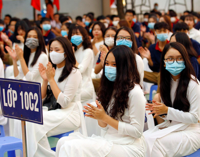 Học sinh hệ thống giáo dục Đoàn Thị Điểm, Hà Nội. Ảnh minh họa: T.D.