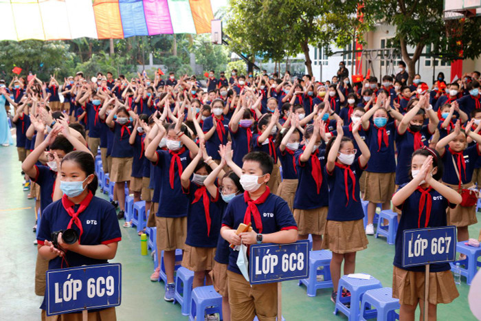 Học sinh lớp 6 Trung học cơ sở tại Hà Nội. Ảnh minh họa: Tùng Dương. Học sinh lớp 6 Trung học cơ sở tại Hà Nội. Ảnh minh họa: Tùng Dương.