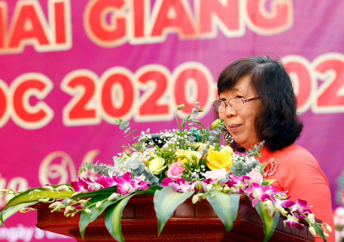 Nhà giáo Vũ Thị Phương Anh - Hiệu trưởng Trường Trung học phổ thông Đoàn Thị Điểm, Hà Nội. Ảnh: Tùng Dương. Nhà giáo Vũ Thị Phương Anh - Hiệu trưởng Trường Trung học phổ thông Đoàn Thị Điểm, Hà Nội. Ảnh: Tùng Dương.