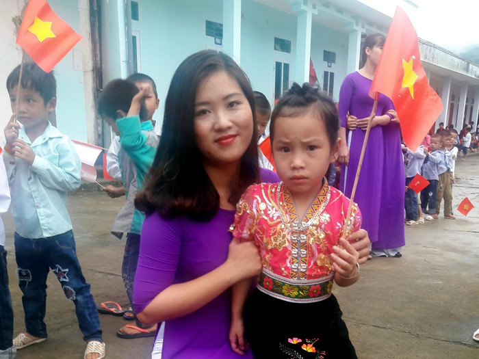 Cô Nguyễn Thị Thanh - Giáo viên Trường phổ thông Dân tộc bán trú Tiểu học xã Mường Khoa, huyện Tân Uyên, tỉnh Lai Châu. Ảnh: Nhân vật cung cấp.