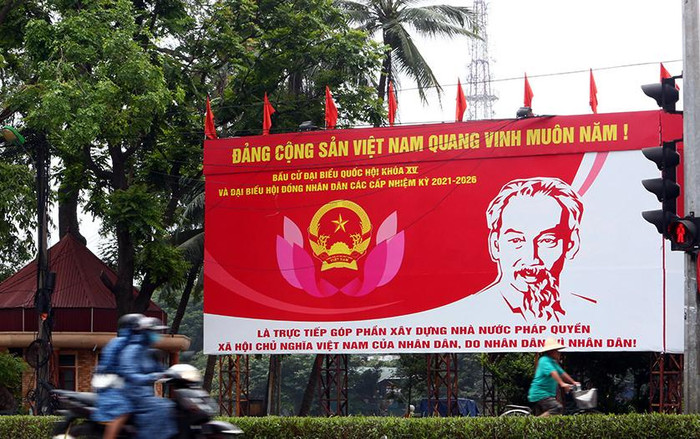 Thành phố Hà Nội được đánh giá là thực hiện rất tốt công tác tuyên truyền cho ngày bầu cử Quốc hội khóa XV và Hội đồng nhân dân các cấp. Ảnh: TD.