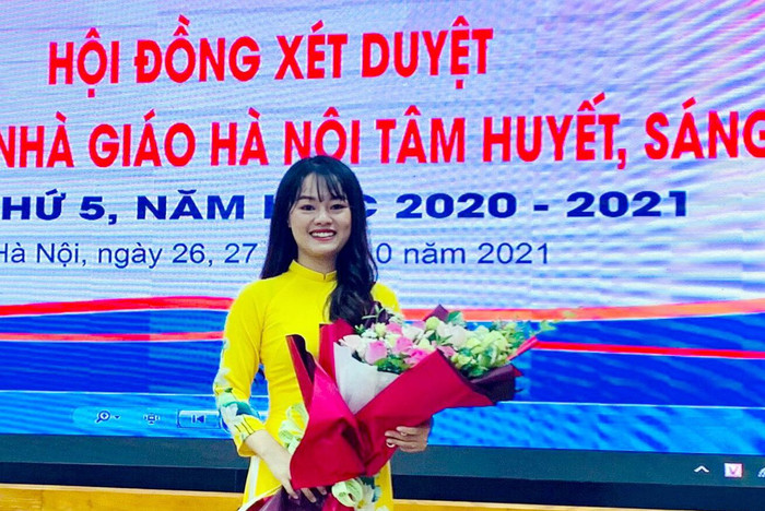 Cô giáo Bùi Bích Thủy - Tổ trưởng chuyên môn khối 1, Trường Tiểu học Tân Lập A, (huyện Đan Phượng, Hà Nội), tham gia dự thi “Nhà giáo Hà Nội tâm huyết, sáng tạo” lần thứ 5 năm học 2020 – 2021. Ảnh: NVCC. Cô giáo Bùi Bích Thủy - Tổ trưởng chuyên môn khối 1, Trường Tiểu học Tân Lập A, (huyện Đan Phượng, Hà Nội), tham gia dự thi “Nhà giáo Hà Nội tâm huyết, sáng tạo” lần thứ 5 năm học 2020 – 2021. Ảnh: NVCC.