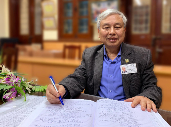 Tiến sĩ Võ Thế Quân - Hiệu trưởng Trường Trung học phổ thông Đông Đô (Hà Nội). Ảnh: Tùng Dương. Tiến sĩ Võ Thế Quân - Hiệu trưởng Trường Trung học phổ thông Đông Đô (Hà Nội). Ảnh: Tùng Dương.