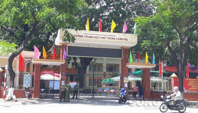 Trường Trung học phổ thông Cẩm Phả - nơi xảy ra vụ việc (Ảnh: CTV)