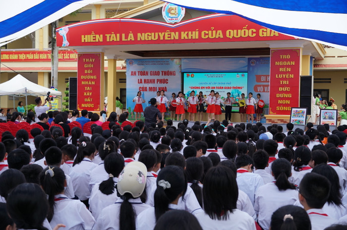 Quang cảnh chuyên đề của Trường THCS Lương Khánh Thiện (Ảnh: LT)