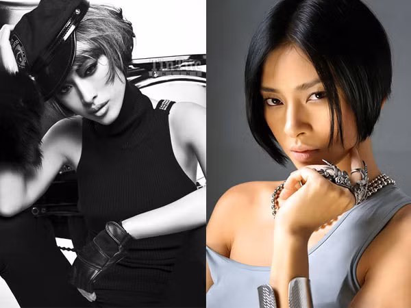 Ở góc ảnh này, bạn có phân biệt được đâu là người mẫu Quỳnh Thy và đâu là đả nữ Ngô Thanh Vân? Xem thêm: Để tóc tết, Sao Việt ai "ngoan hiền" hơn ai? (P1)