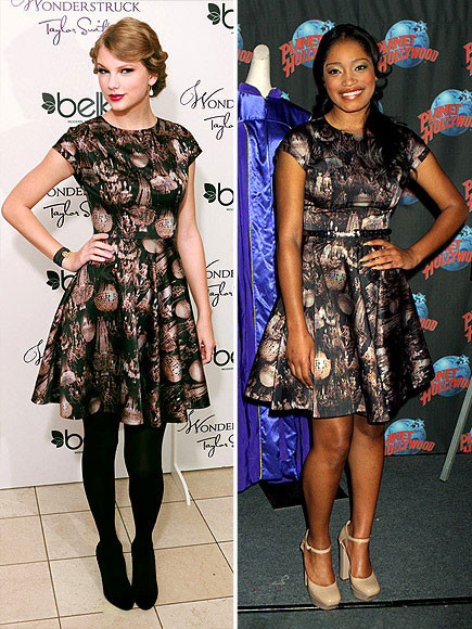 TAYLOR và KEKE. Có lẽ Taylor rất phiền lòng vì hết lần này đụng style, lại đến lần sau có kẻ mặc váy giống hệt mình. Tuy nhiên, cô nàng có thể tự hào đôi chút vì trong cả hai lần đọ sắc, Taylor đều dành chiến thắng tuyệt đối. TAYLOR và KEKE. Có lẽ Taylor rất phiền lòng vì hết lần này đụng style, lại đến lần sau có kẻ mặc váy giống hệt mình. Tuy nhiên, cô nàng có thể tự hào đôi chút vì trong cả hai lần đọ sắc, Taylor đều dành chiến thắng tuyệt đối.