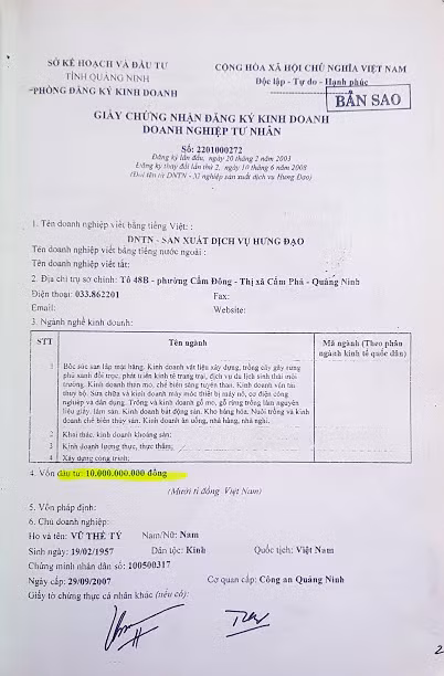 Doanh nghiệp Hưng Đạo có vốn đầu tư 10 tỉ đồng (Ảnh: Lã Tiến)