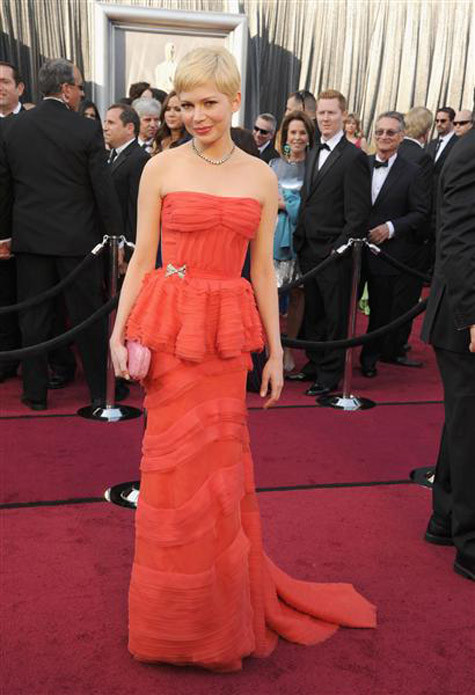 Michelle Williams, người đẹp được đề cử "Nữ diễn viên chính xuất sắc".