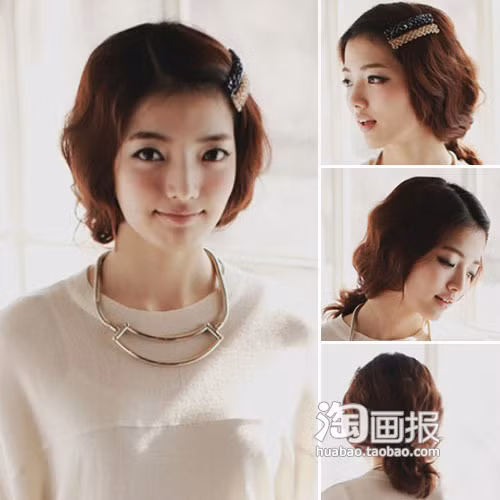 Đơn giản với kẹt tóc bản to, tóc túm gọn nhẹ nhàng sau gáy. Đây là kiểu tóc "an toàn", có thể ứng dụng trong nhiều hoàn cảnh. (Ảnh: huabao) Xem thêm: Những mái tóc vàng óng được khát khao nhất thế giới