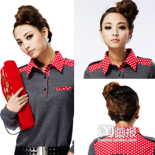 Tóc dài thật lợi thế, có thể biến thiên vạn hóa thành nhiều kiểu khác nhau. Kiểu tóc này dành tặng riêng những cô nàng tomboy nhé. (Ảnh: huabao) Xem thêm: Những mái tóc vàng óng được khát khao nhất thế giới