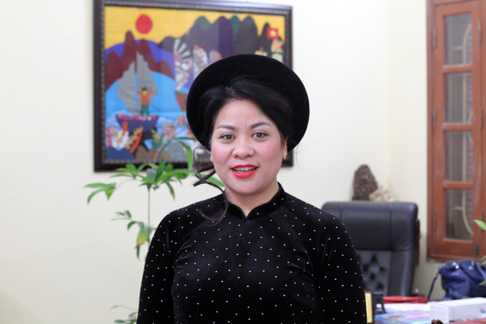 Đào nương Nguyễn Thị Thắm, Hiệu trưởng Trường Tiểu học Nguyễn Công Trứ (quận Lê Chân, Hải Phòng) - Ảnh: Lã Tiến Đào nương Nguyễn Thị Thắm, Hiệu trưởng Trường Tiểu học Nguyễn Công Trứ (quận Lê Chân, Hải Phòng) - Ảnh: Lã Tiến