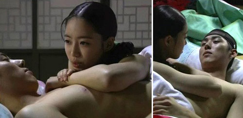 Nữ diễn viên Eun Jung và nam diễn viên Baek Sung Hyun trong phim "Queen Insoo". Nữ diễn viên Eun Jung và nam diễn viên Baek Sung Hyun trong phim "Queen Insoo".