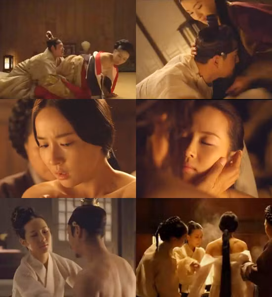 Những cảnh quay nóng bỏng của bộ phim "The Emperor's Concubine" (Vương phi của Hoàng đế). Hàng loạt cảnh quay nối tiếp nhau đều chứa những hình ảnh "nóng mắt" của nữ diễn viên chính, Jo Yeo-jeong trong vai Vương phi bất hạnh.