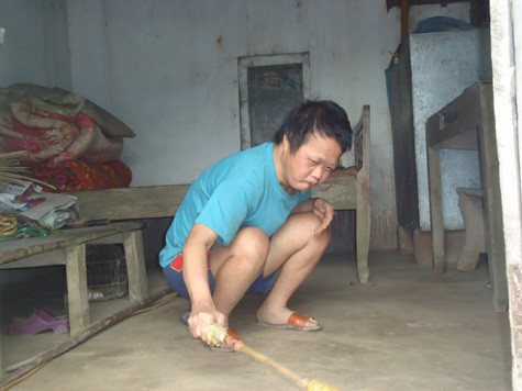 Anh Duy lúc nào cũng đùa nghịch như trẻ con.