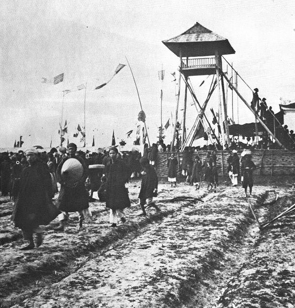 Một trường thi ở Nam Định mở năm 1897.