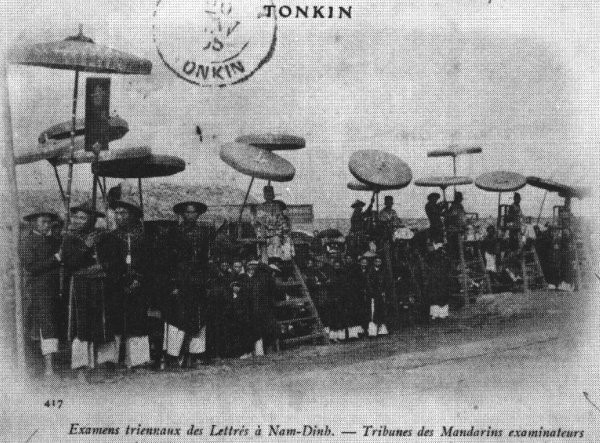 Hội đồng giám khảo tại trường thi Nam Định 1897.