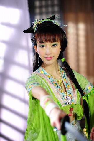 Trương Lệ trong “Thiên hạ yên duyên thất tiên nữ”. Trương Lệ trong “Thiên hạ yên duyên thất tiên nữ”.