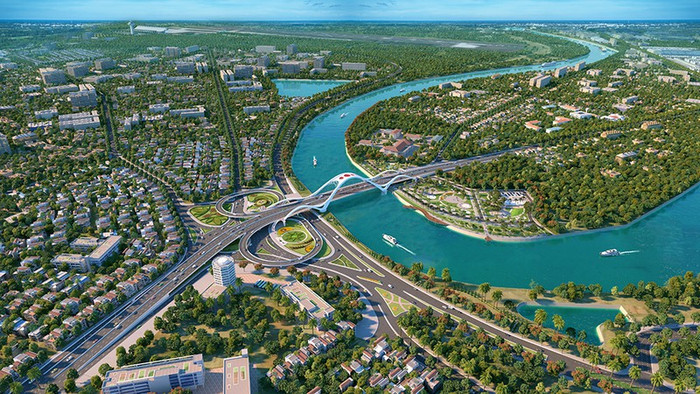 Cầu Rào mới được xây dựng tại cửa ngõ giao thương quan trọng của thành phố Hải Phòng với các tỉnh, thành trong cả nước. (Ảnh: CTV)