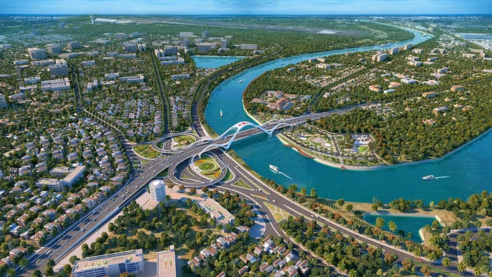 Cầu Rào mới được xây dựng tại cửa ngõ giao thương quan trọng của thành phố Hải Phòng với các tỉnh, thành trong cả nước. (Ảnh: CTV)